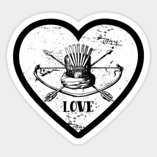 Love Archery Archer Bowman Arrow Bow Target Arc Gift Sticker